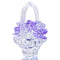 Crystal Flower Basket Figurine Collectable Ornament